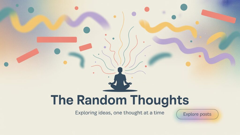 WELCOME TO INSPIRING REALM OF "THE RANDOM THOUGHTS"... 2 TRT FB 1
